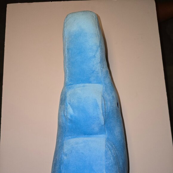 Peeps Blue Marshmallow Candy Easter Bunny Shaped Pillow Plush 17” - Picture 5 of 10